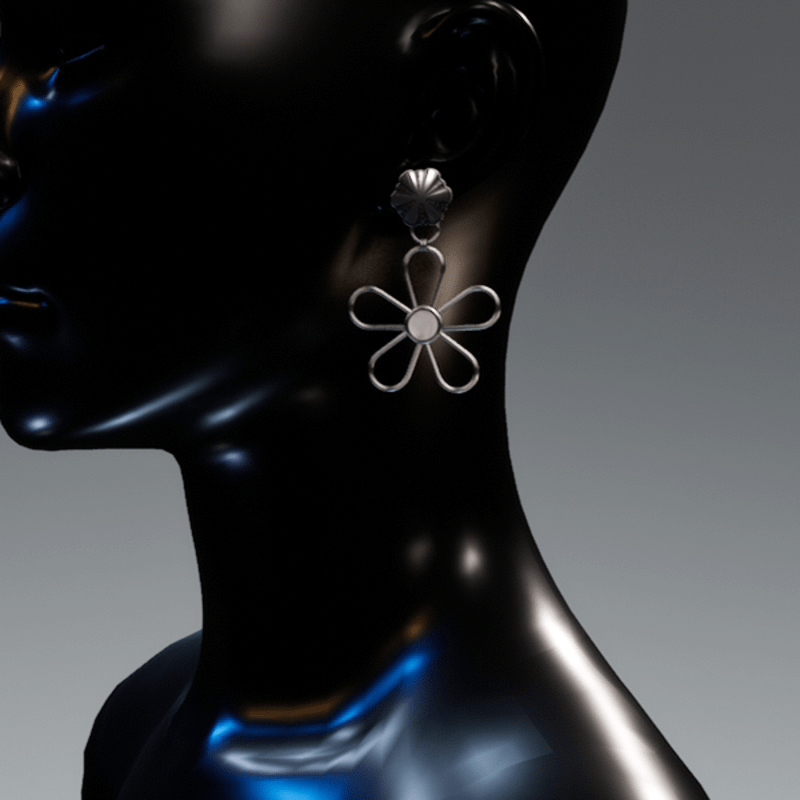 Petunia earrings - silver