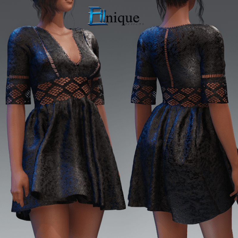 Daisy Black Lace Dress