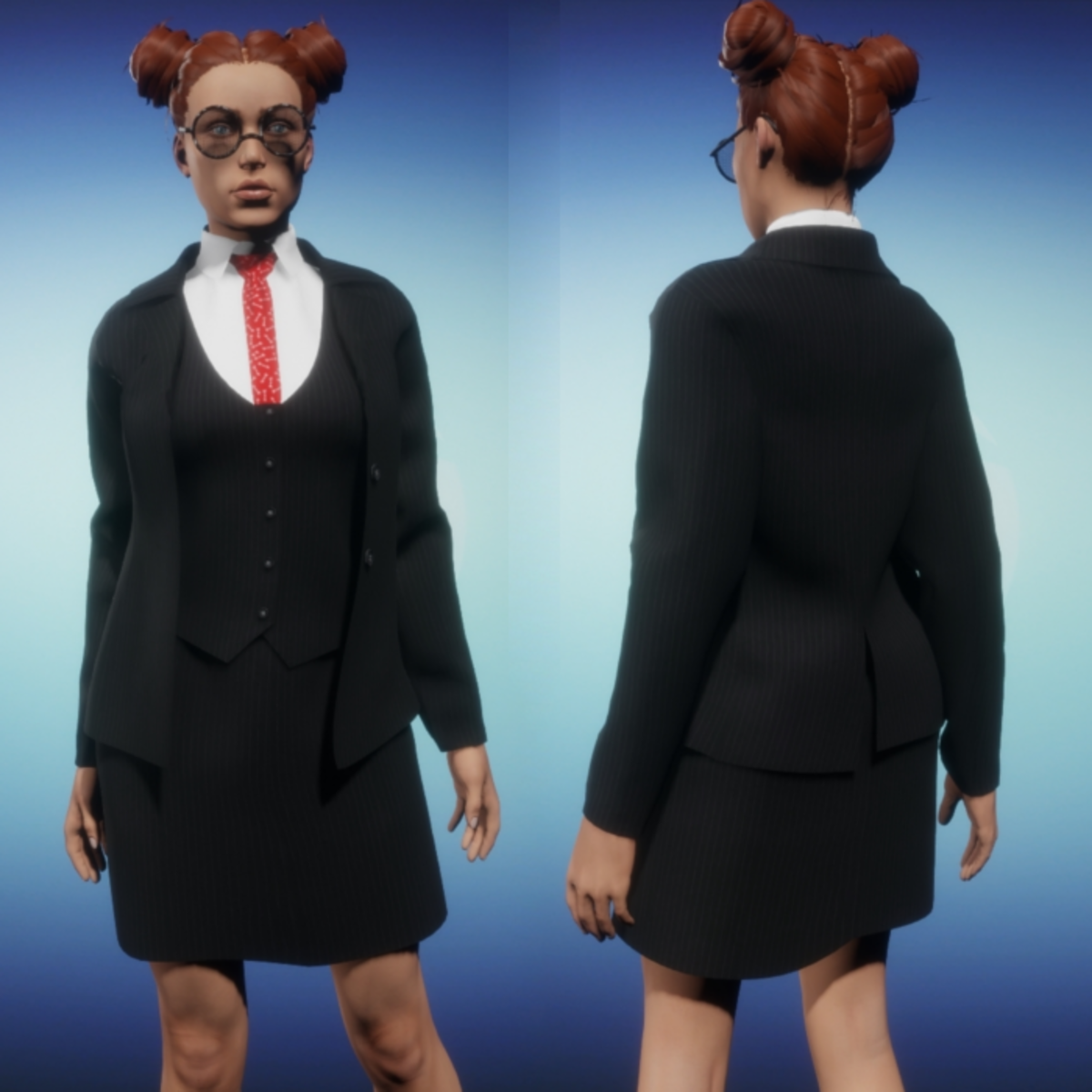 Woman's Suit - Skirt (outfit) v2