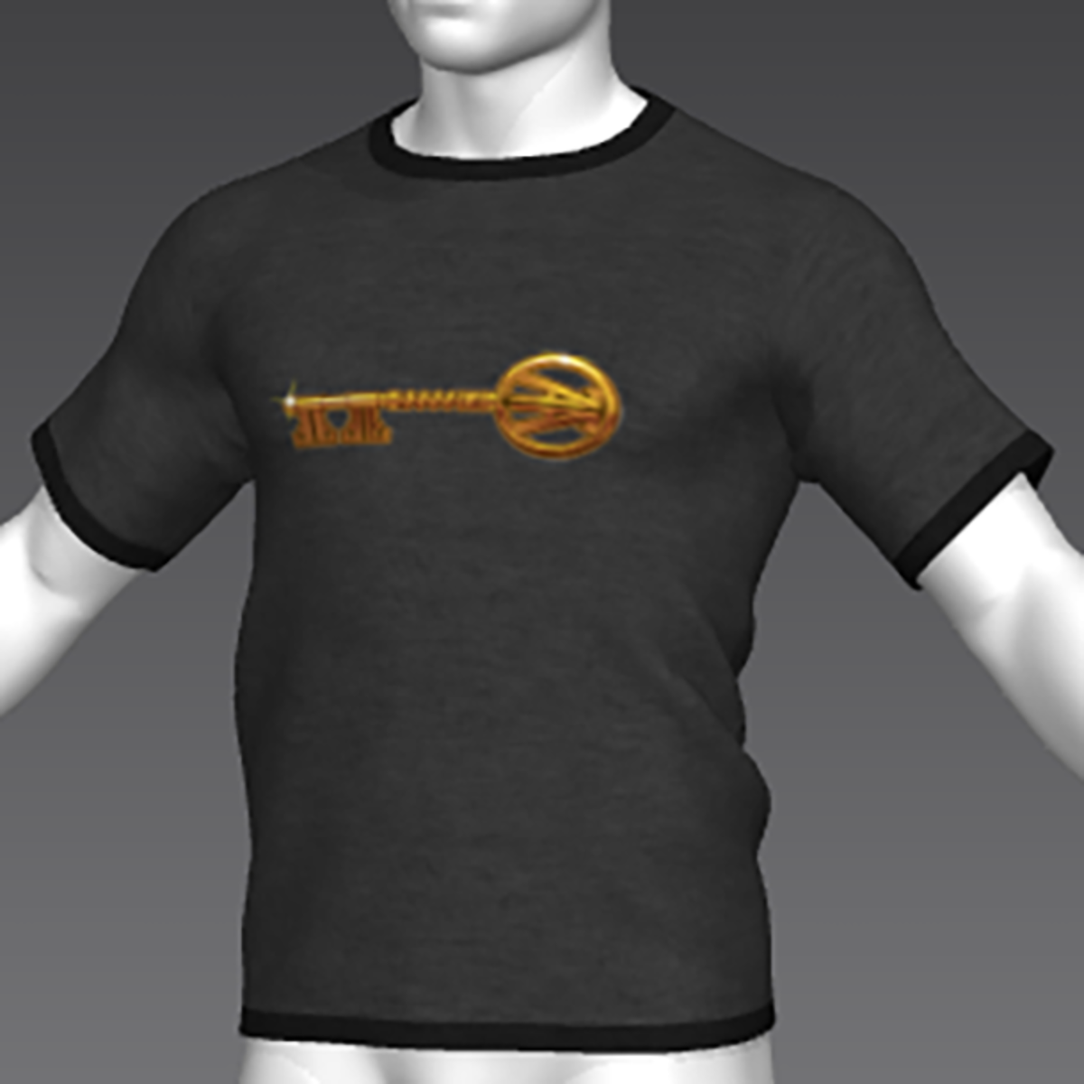 Ready Player One: Copper Key T-Shirt (Grey) (M)