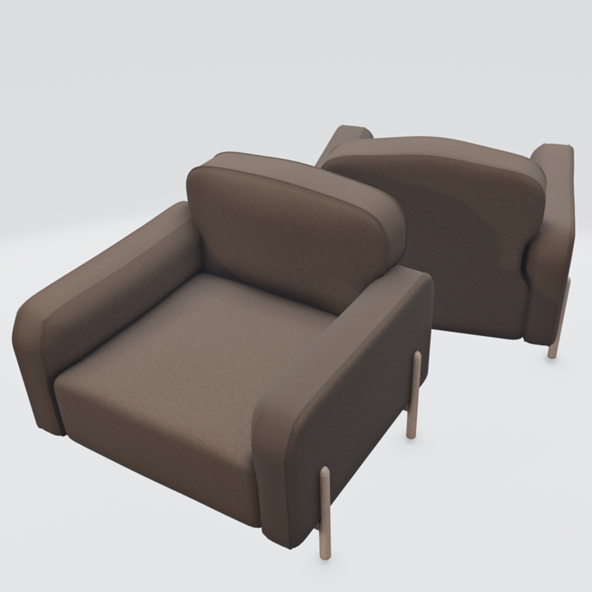 Hero Lounge Chair Brown