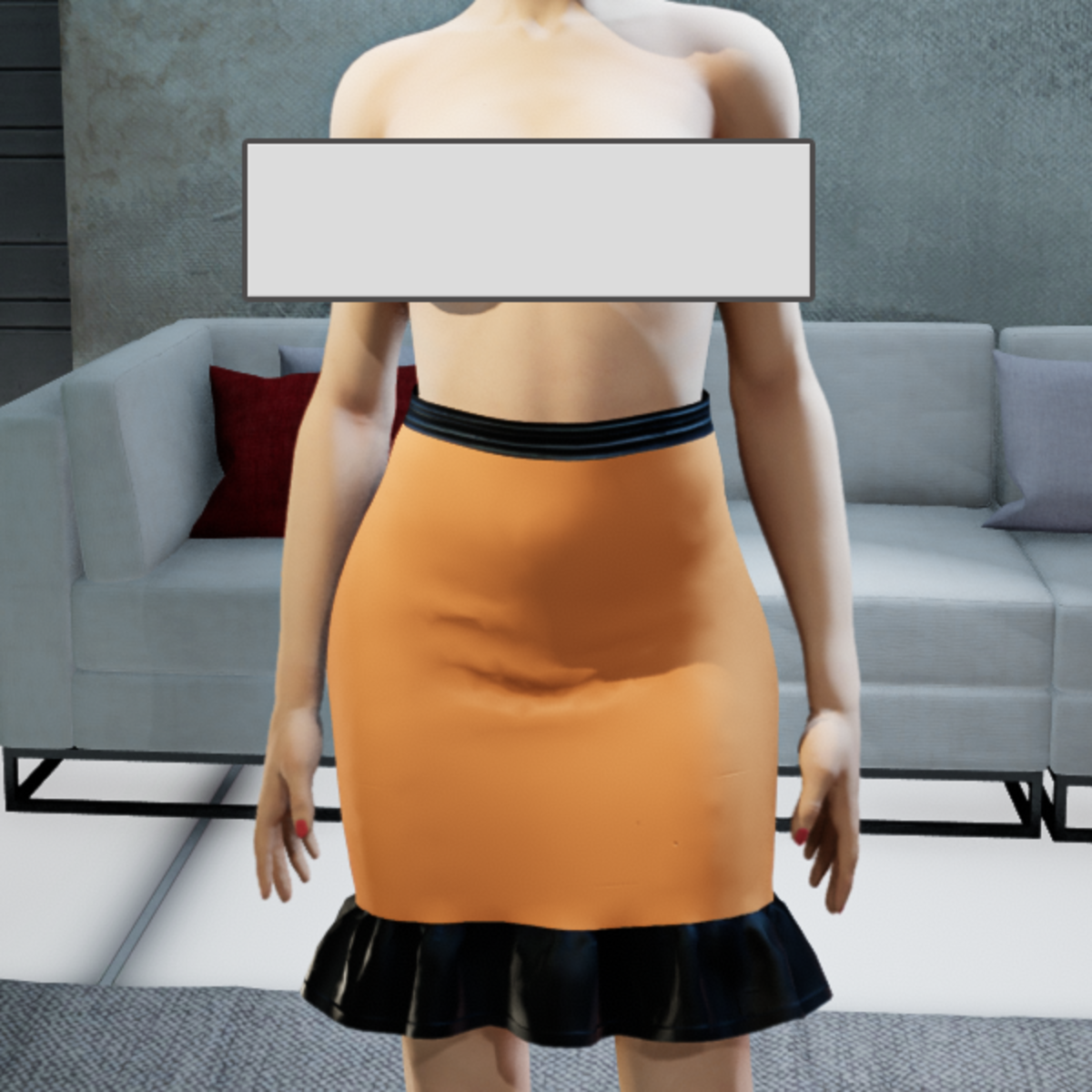 PASCALE SKIRT APRICOT