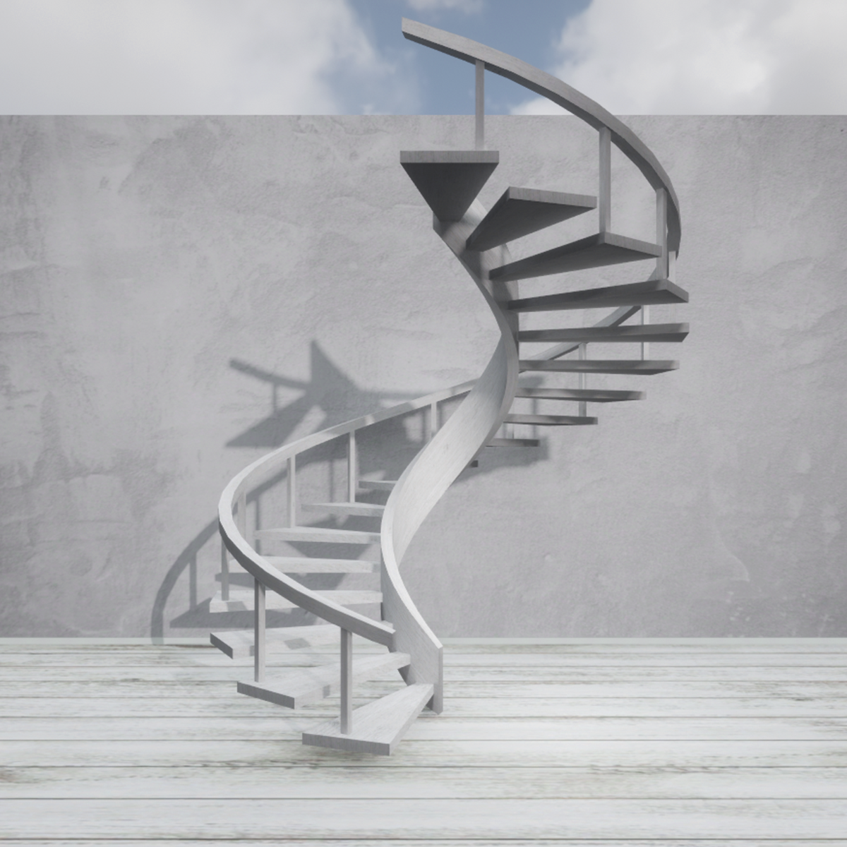 Spiral Stairs Wood L