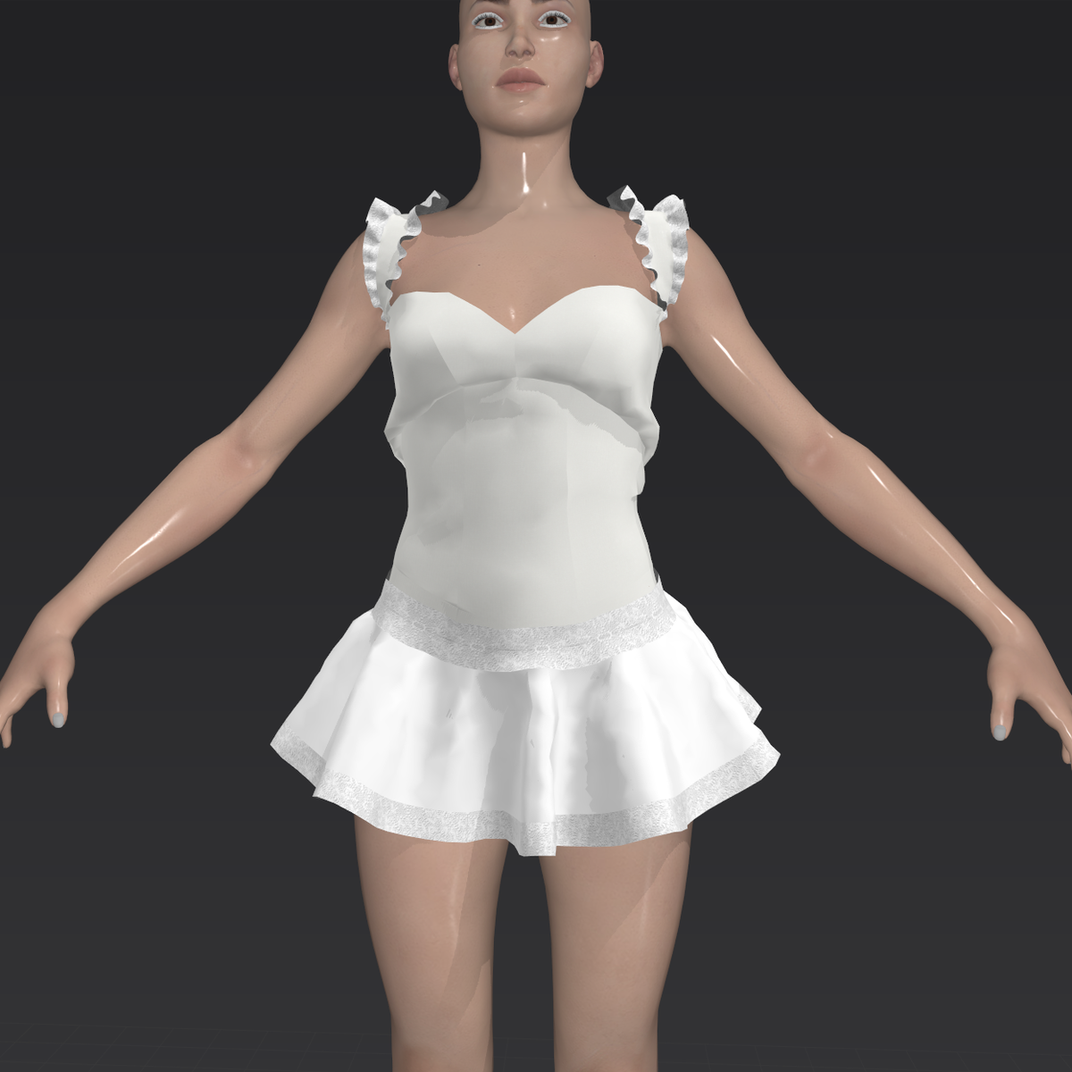Ballet Dress - White