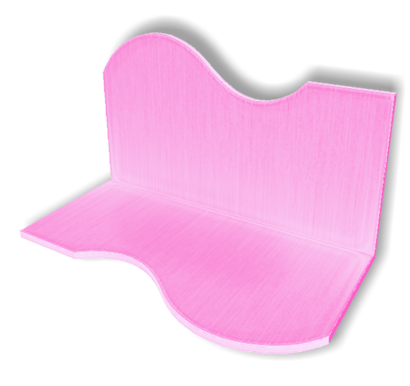 Display For Shop ( H5-W10-D5 ) - Pink - Collision Mesh