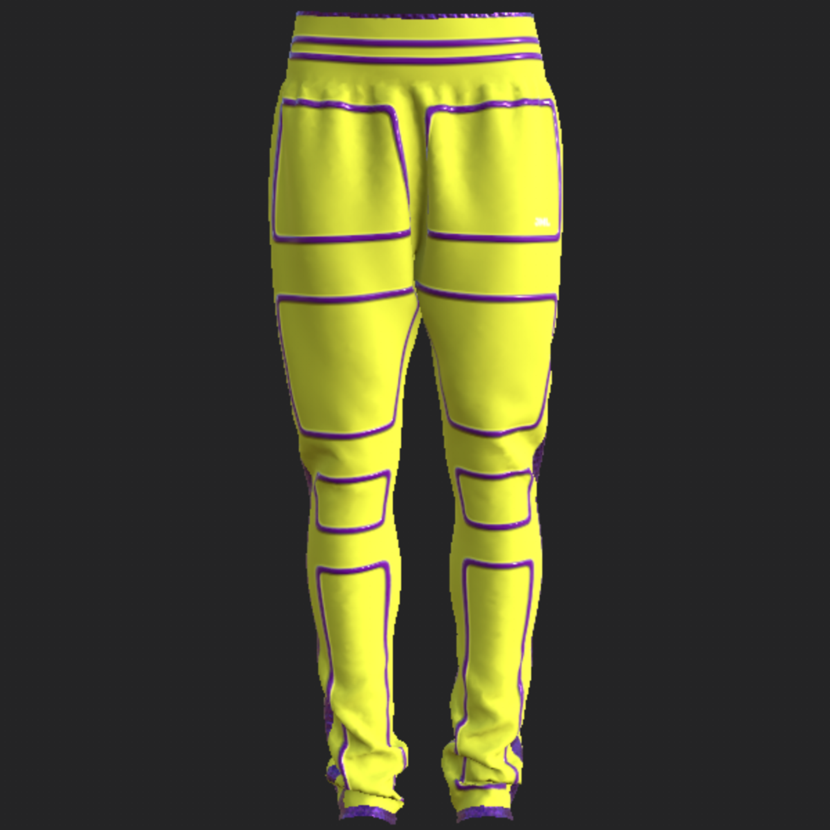 NEO SPORT PANTS_ YELLOW VIOLET