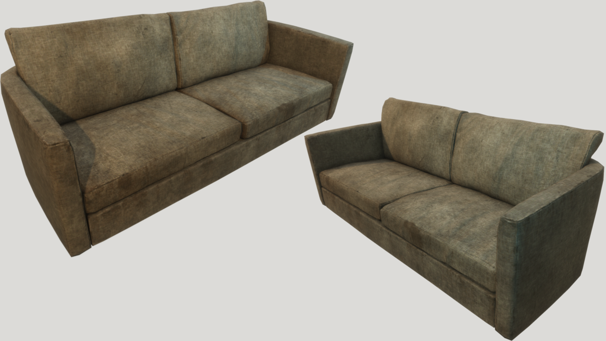 Old Dirty Couch - Brown