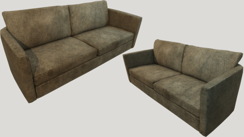 Old Dirty Couch - Brown
