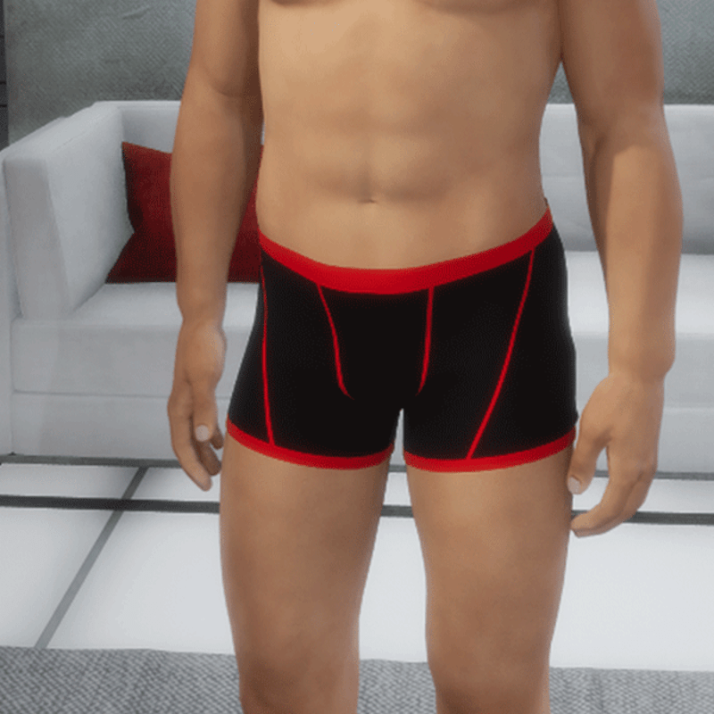 Boxer Briefs Rocky black and red