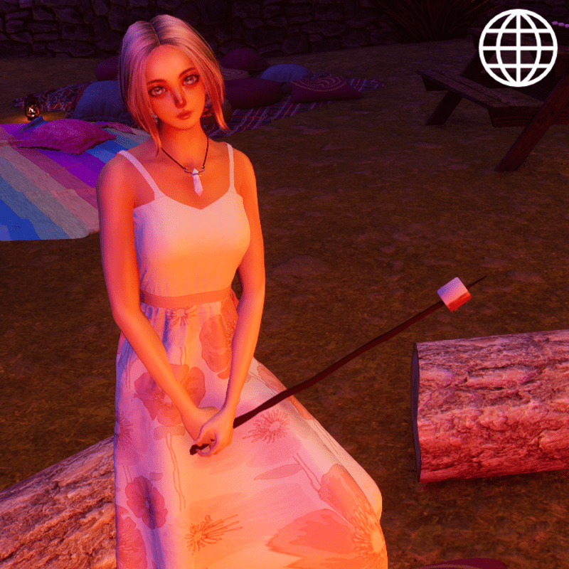 Grab-able marshmallow on stick