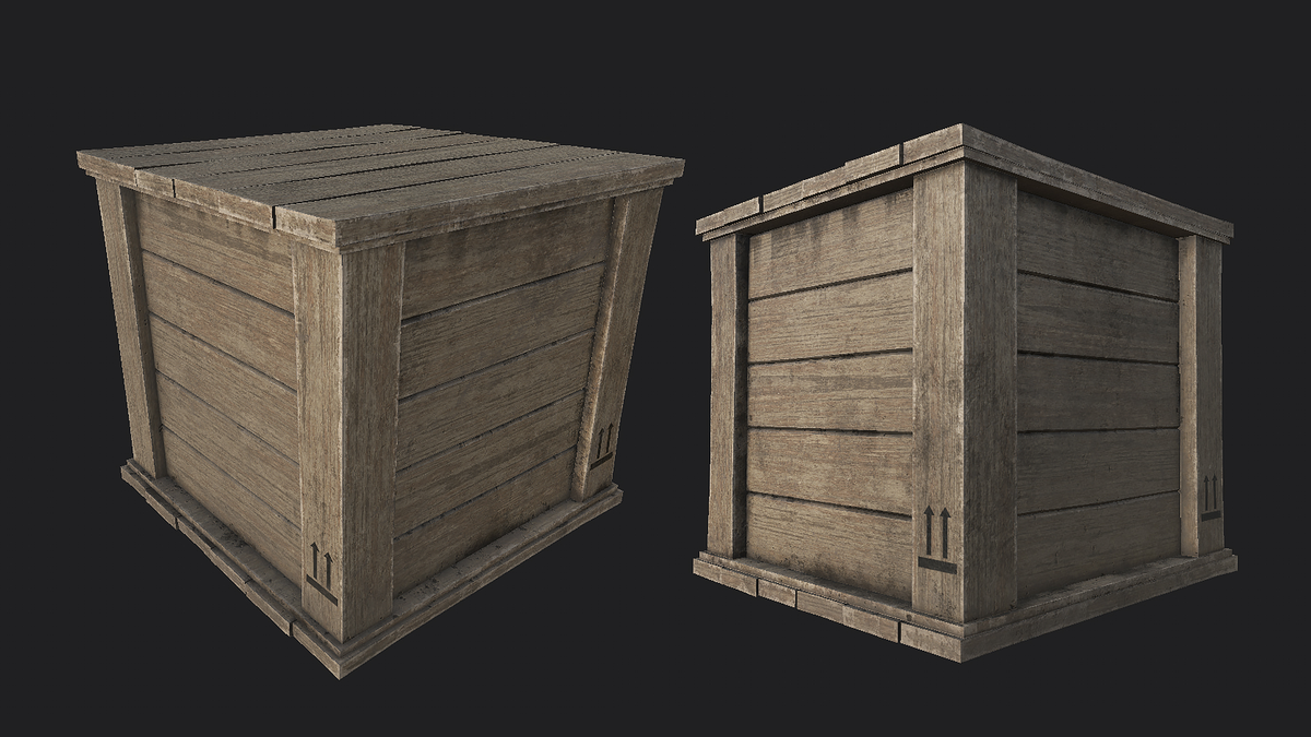 Wooden Crate 01