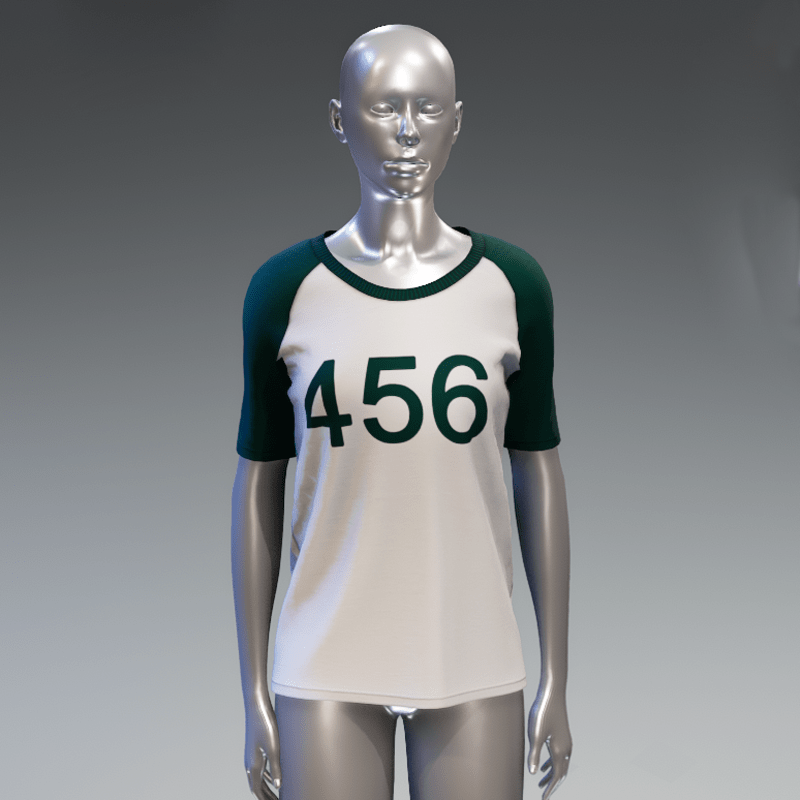 "Squid game" style t-shirt female 456