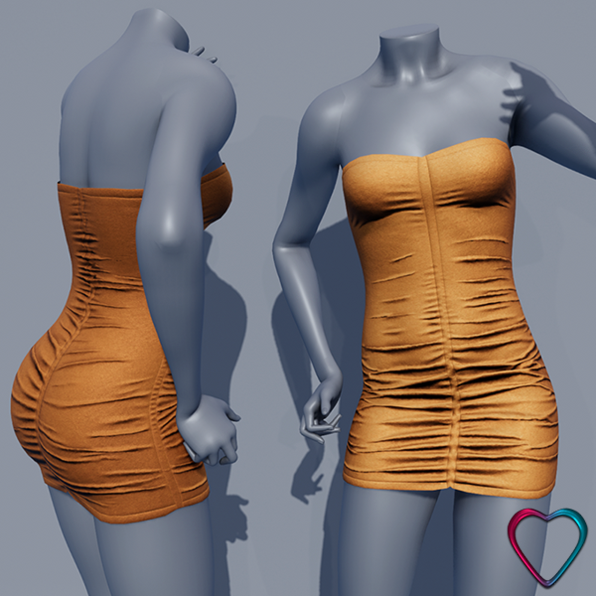 Ruched Dress - Yellow Butterscotch