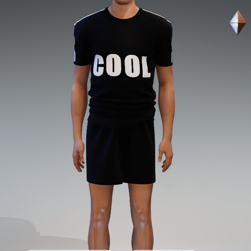 men's black and white shorts