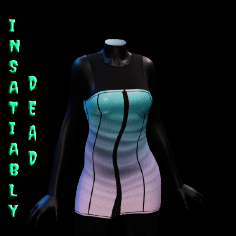 Gradient Zipper Dress 1