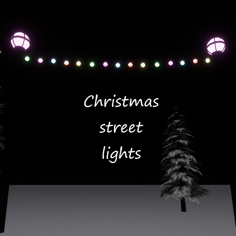 Christmas street lights