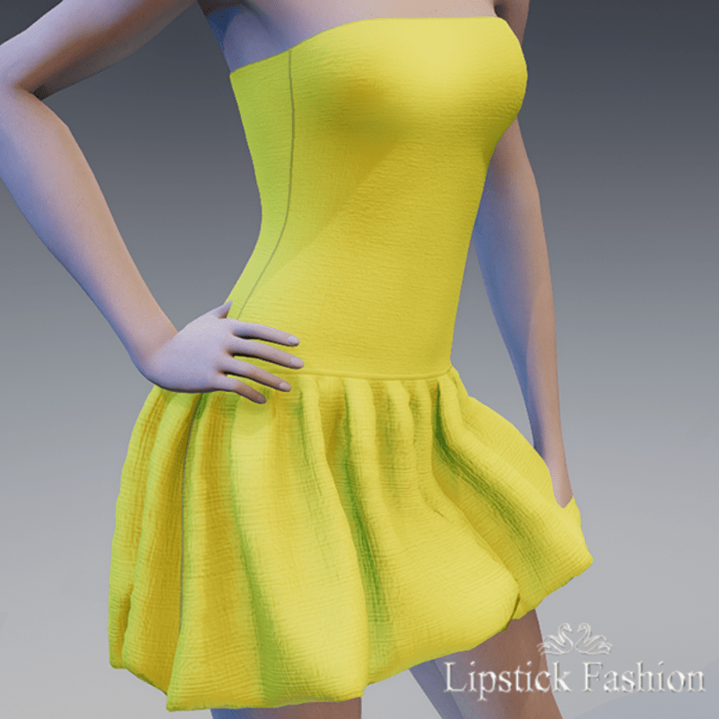L.F. OLYMPE DRESS YELLOW C