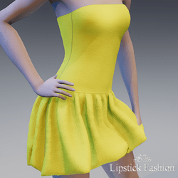 L.F. OLYMPE DRESS YELLOW C