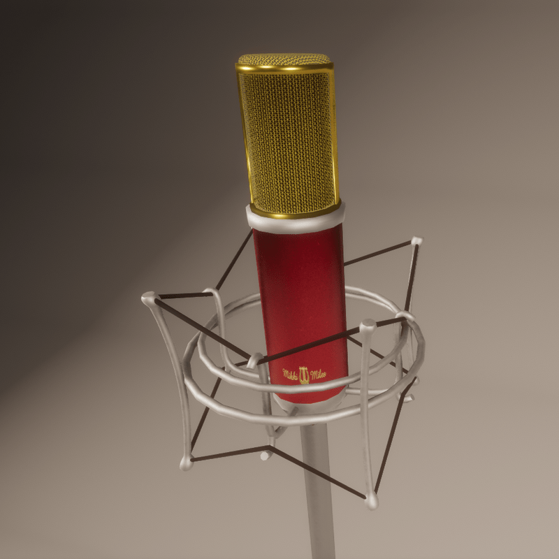 Ribbonmicrophon adjustable