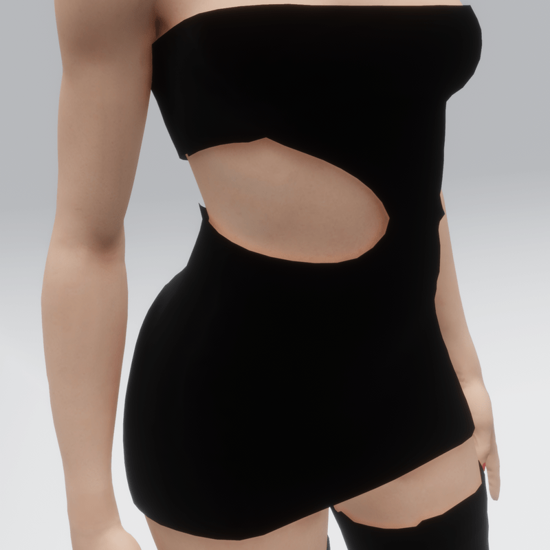 Black Cut Out Dress (TM)