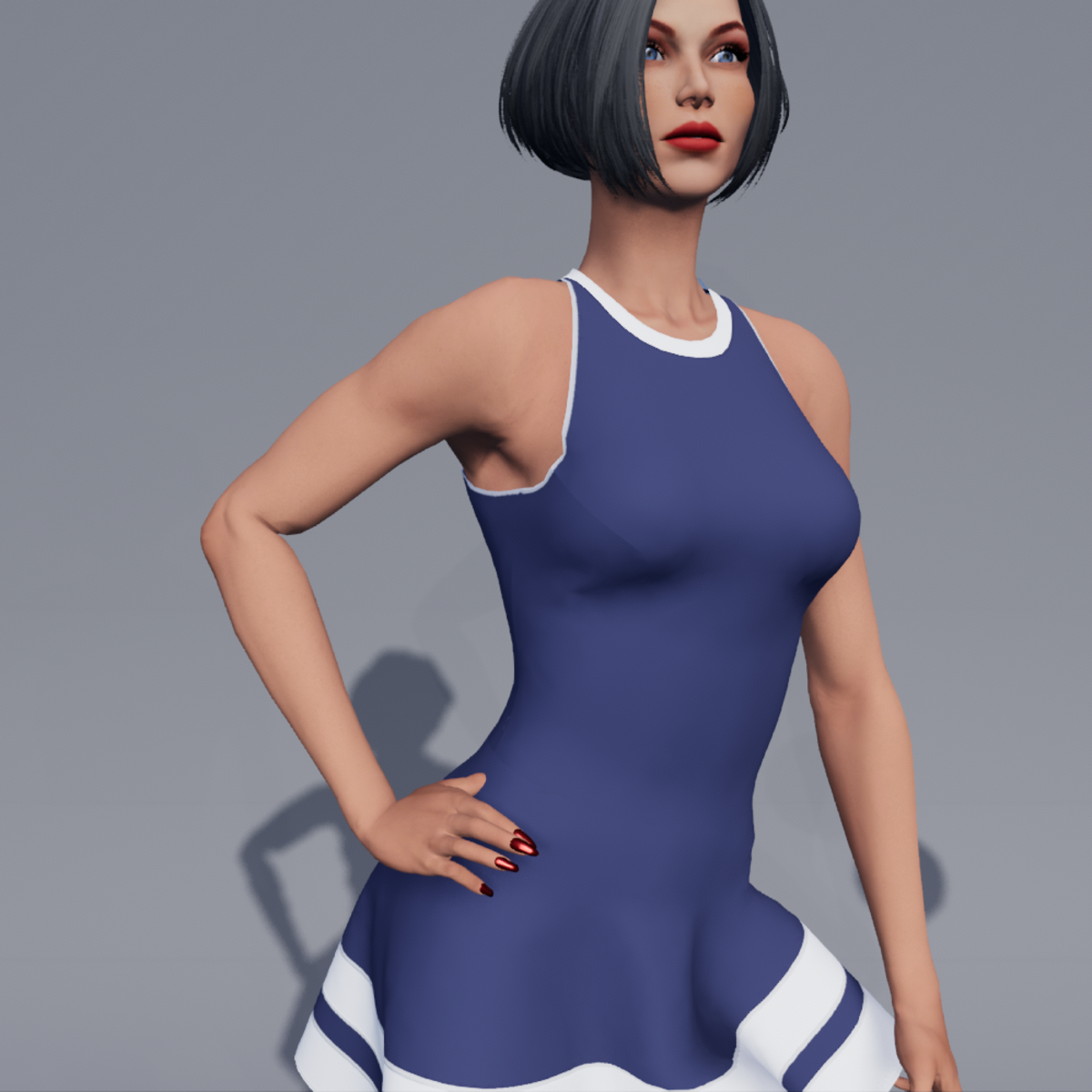 L.F. Martine Tennis Dress - Marine blue