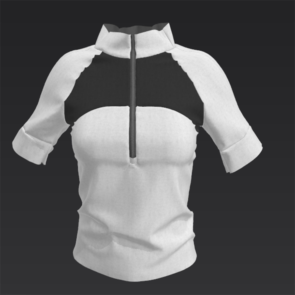 Sporty Top Charcoal and White VA