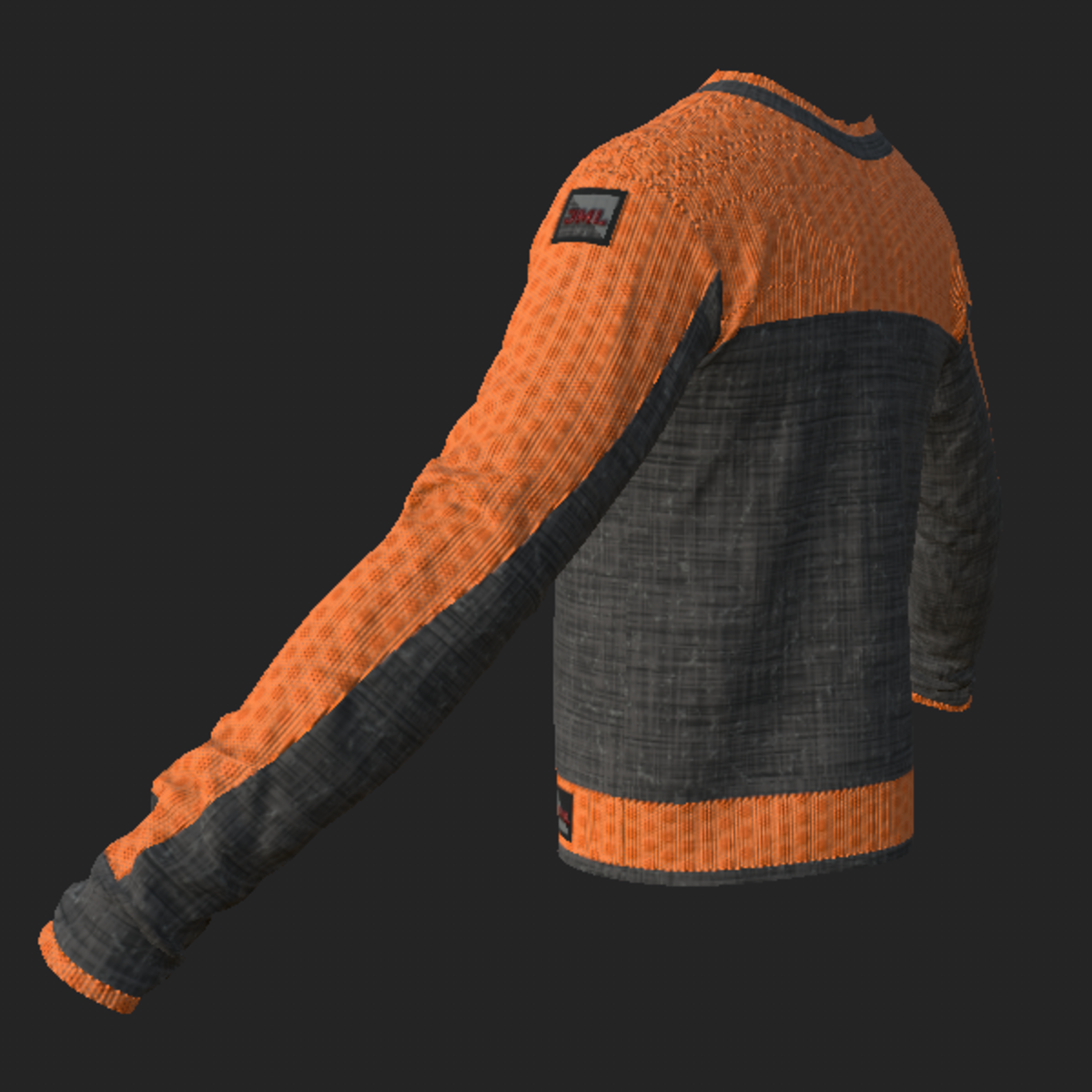 NOIR SWEATER_ GRAY ORANGE