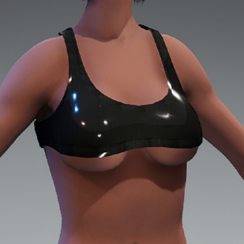 Sexy minitop_glossy black