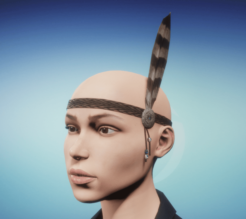 Native Leather Headband