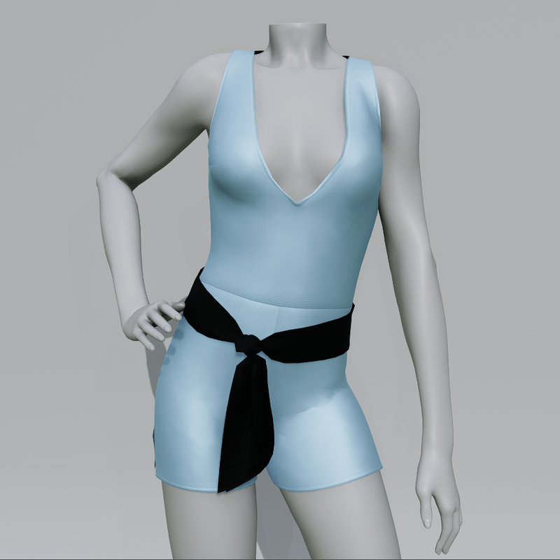 ISABELLE Aqua Short Jumpsuit