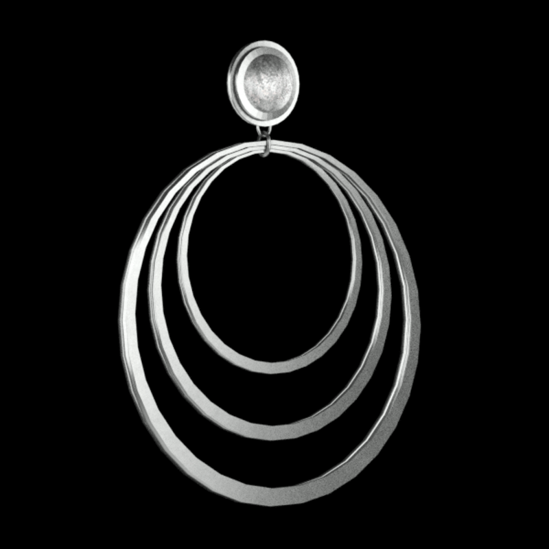 sunrise earrings silver