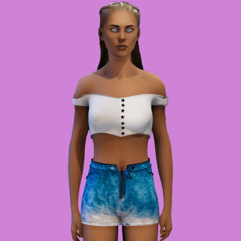 Claire with TopWhite