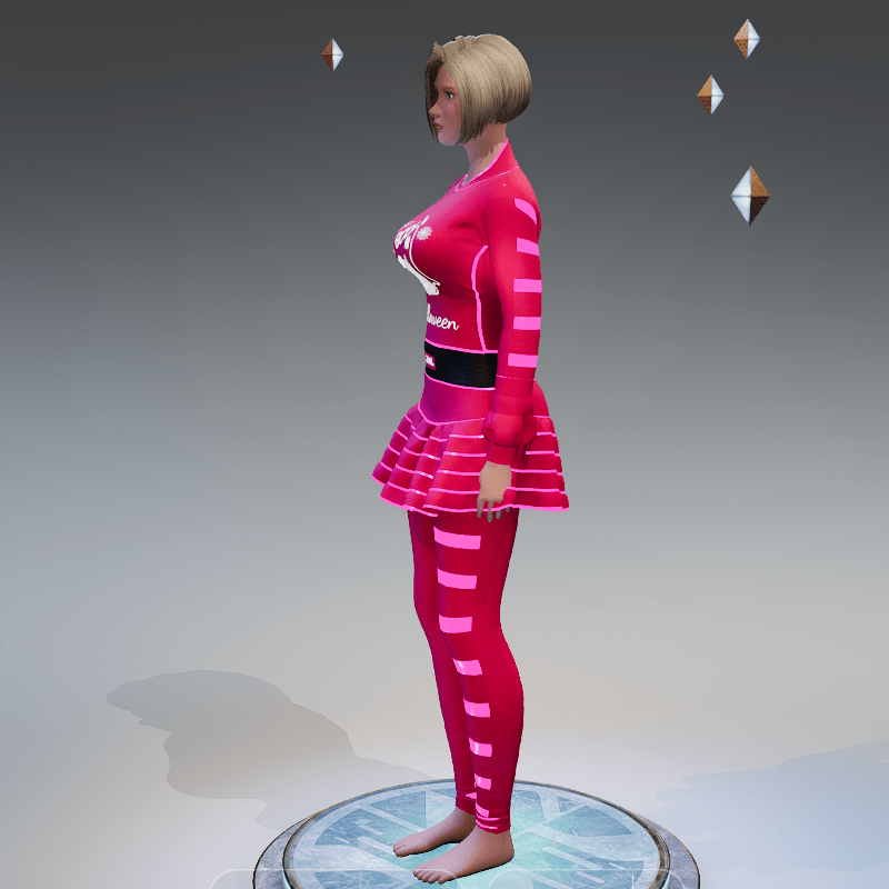 HALLOWEEN_ DRESS_ EMISSIVE_ FUCHSIA