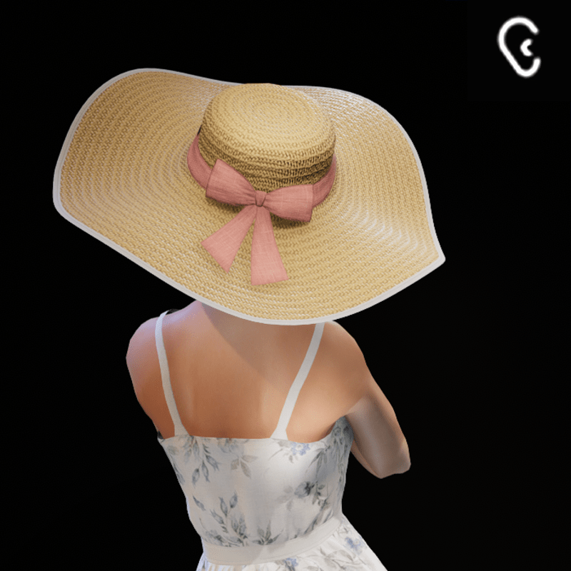 Faded Pink - Floppy Straw Sun Hat