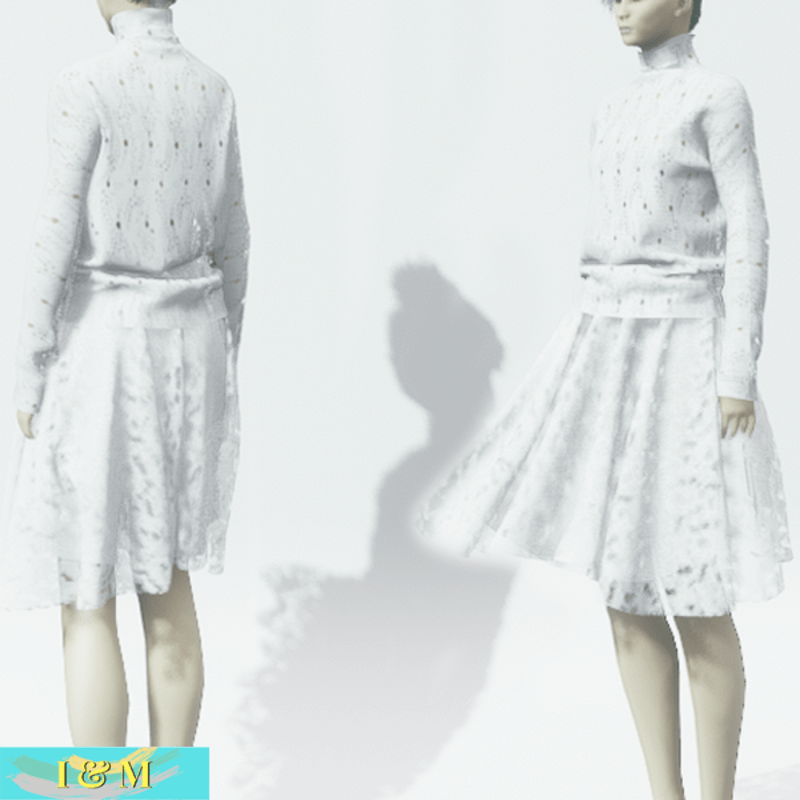 jacket cocoon openwork white