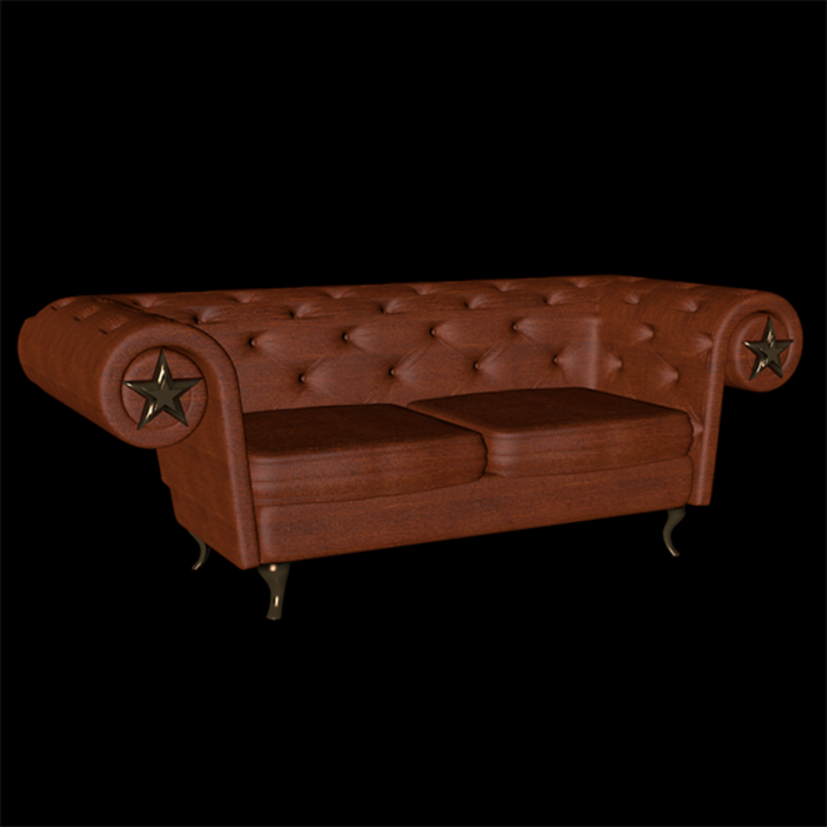 leather chesterfield loveseat