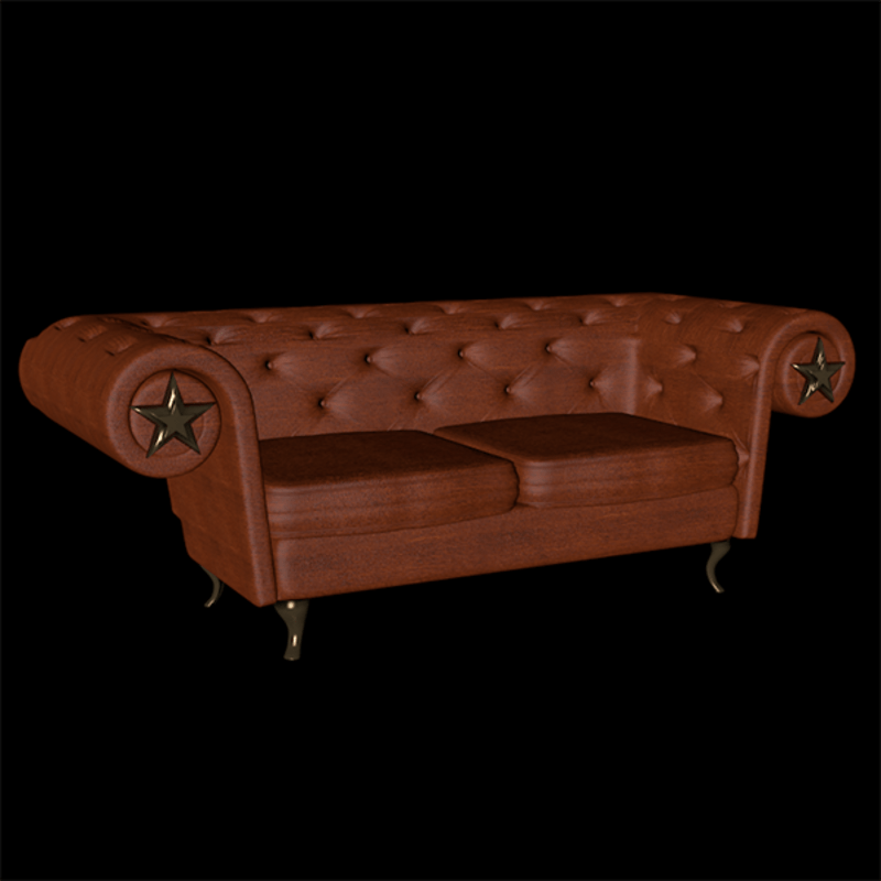 leather chesterfield loveseat