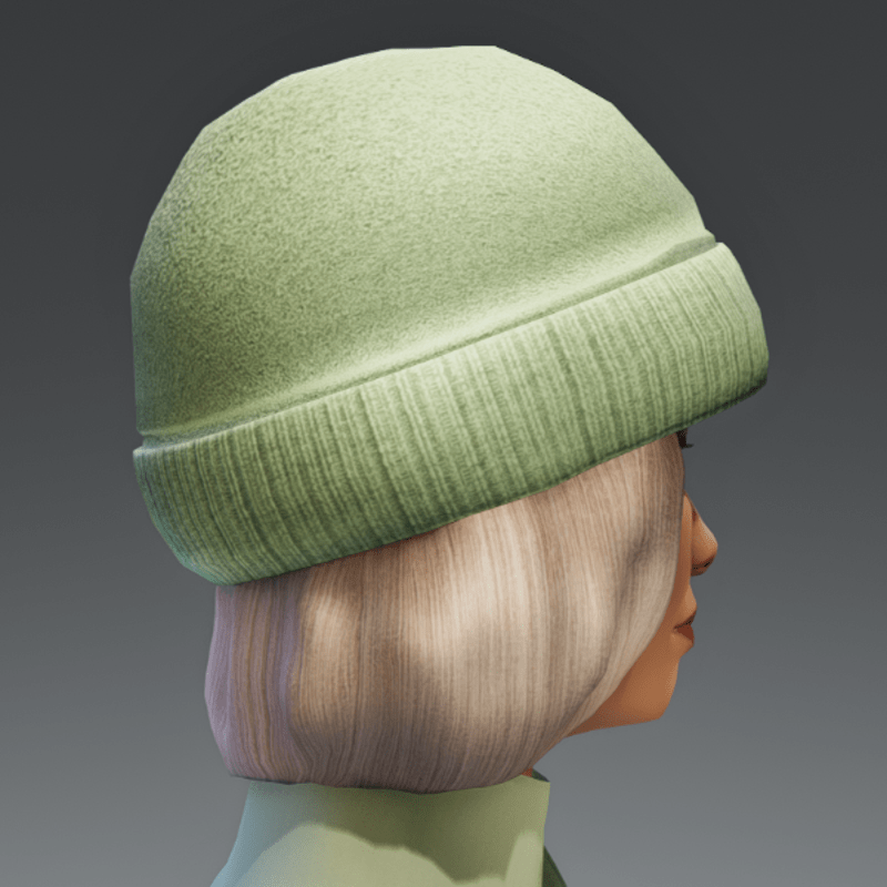 Winter Cap with Color change Cap - blond FEMALE