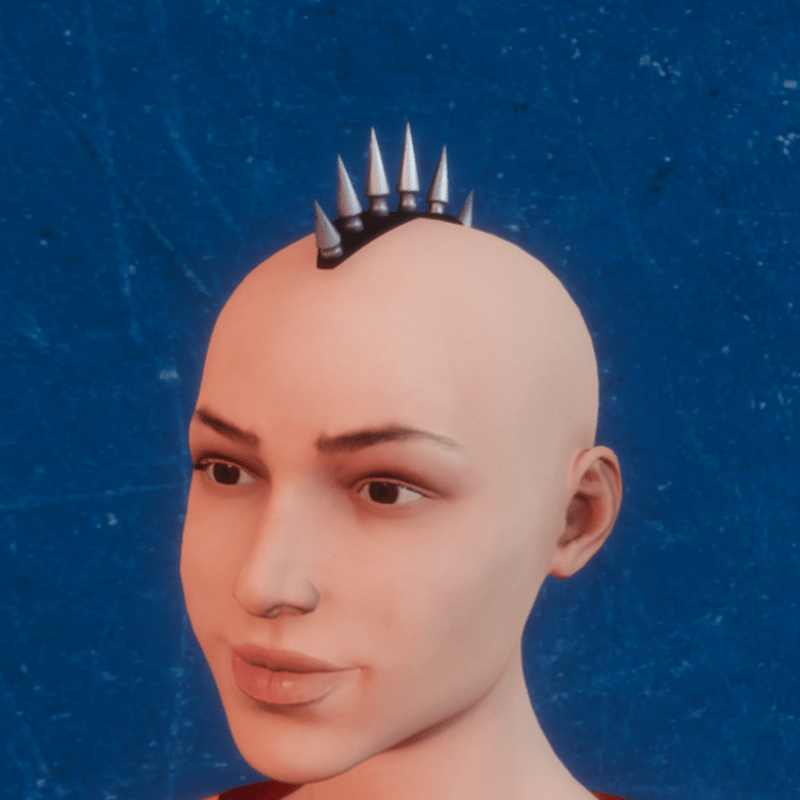 Accessory for head with métal studs