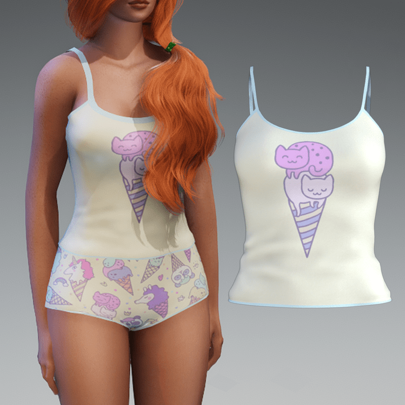 :::LYNX::: Game Girl Pjs - Top
