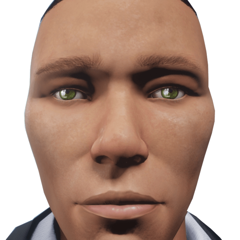 eyes male light green