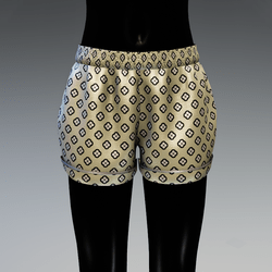 Short pyjama set lower printed yellow