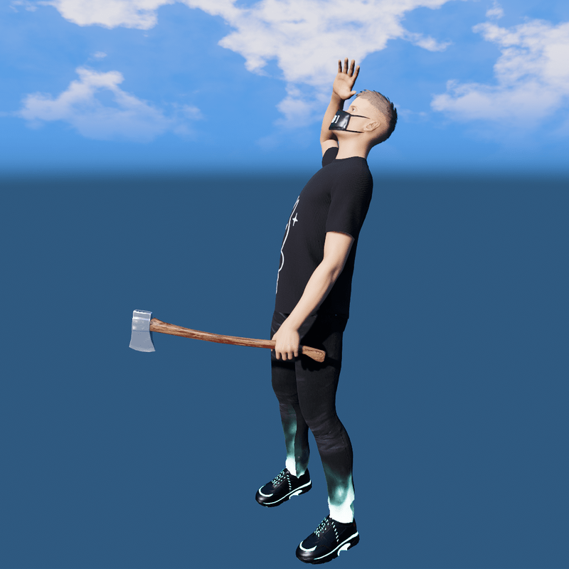 Axe Look Up Tree Guys