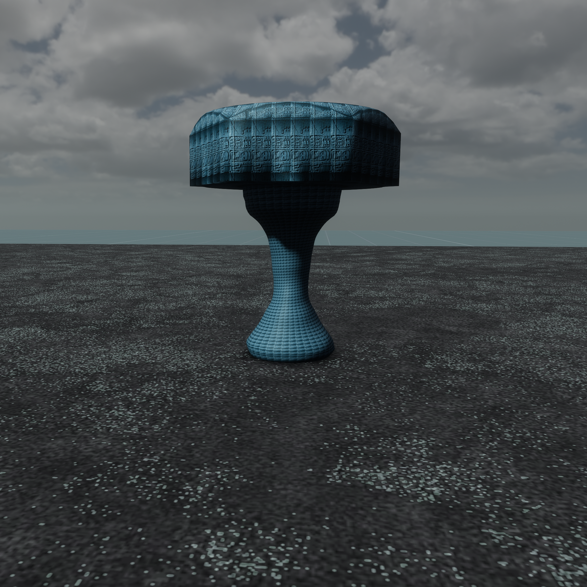 Sculpted Table SciFi Alien