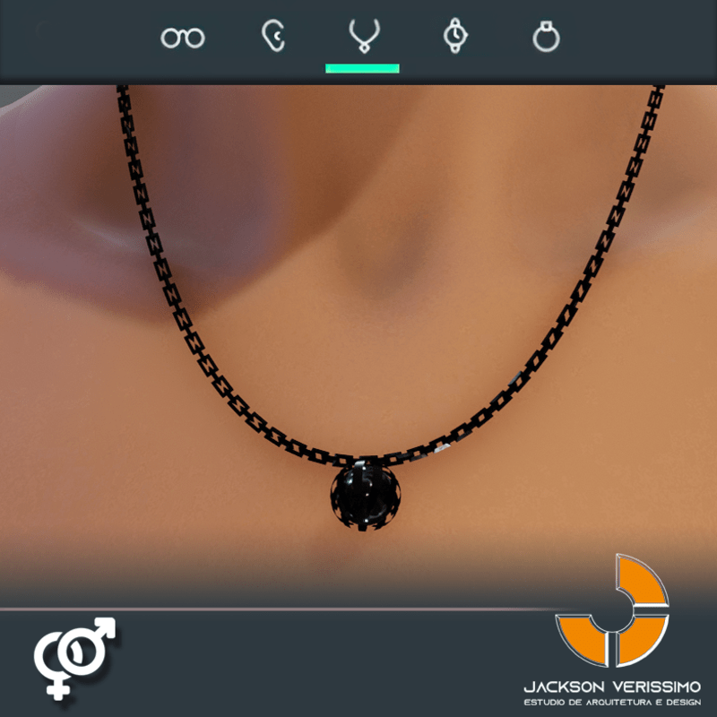 Cosmic Necklace- Black Onyx