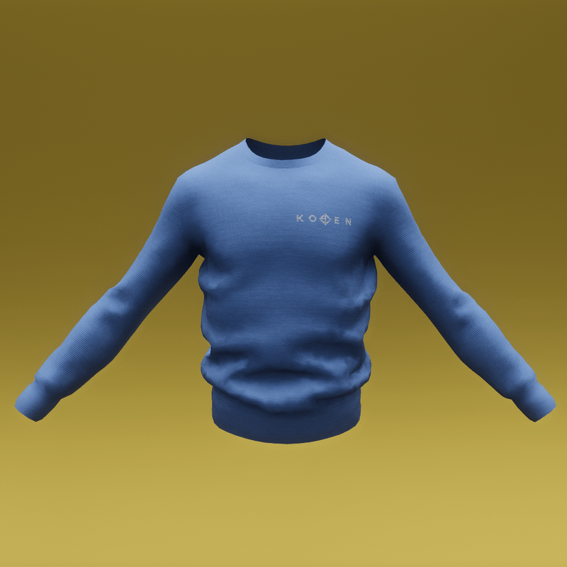 ADORNED KOVEN CREWNECK - MINT BLUE