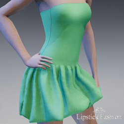 L.F. OLYMPE DRESS VERT EMERAUDE