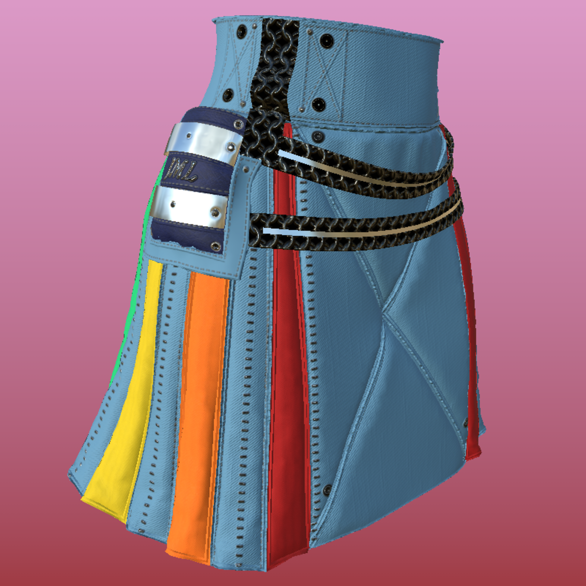 NIKOLA_ FASHION_ SKIRT_ LIGHT BLUE_