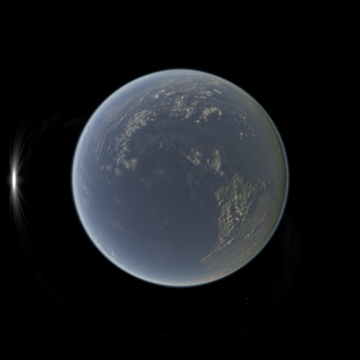 Low Earth Orbit Galicia Afternoon Skybox