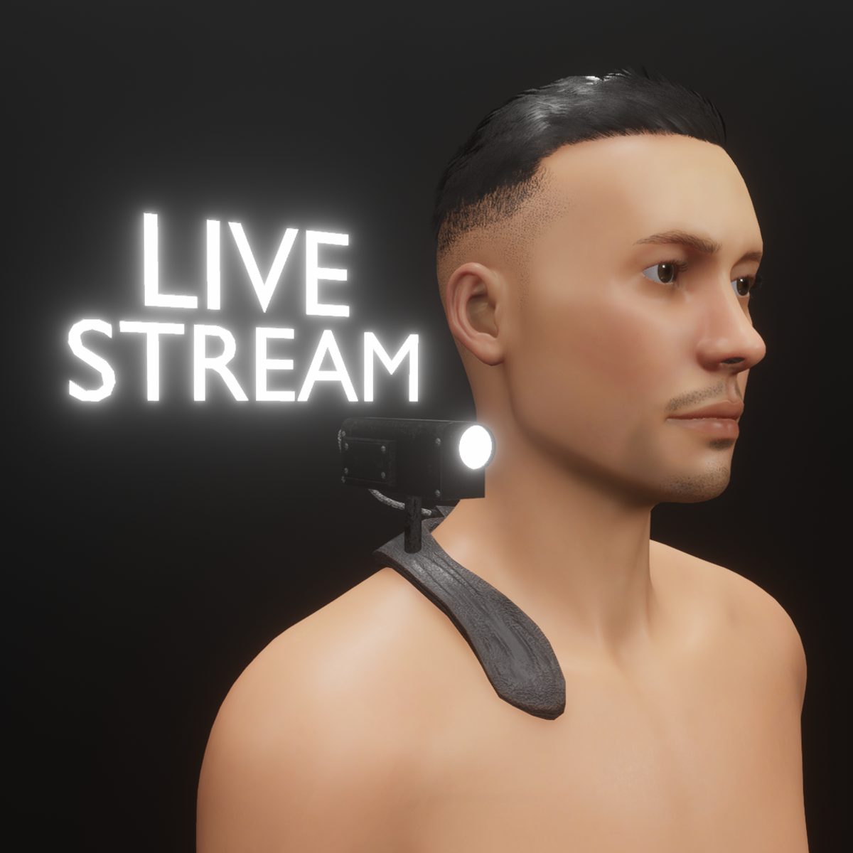 Live stream shoulder cam